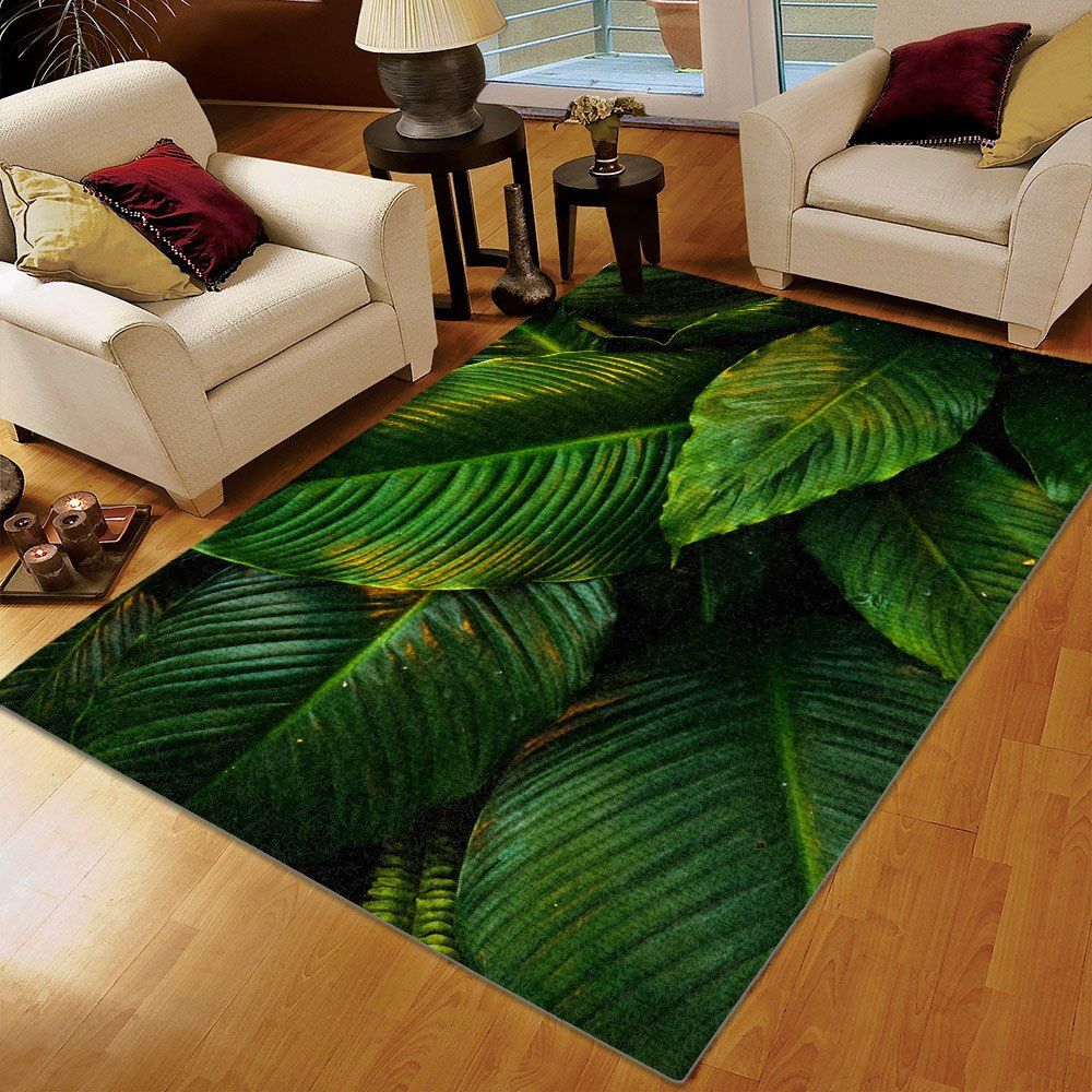 Tropical Printing Floor Mat Carpet, Tropical Romper Cool Area Rug ...