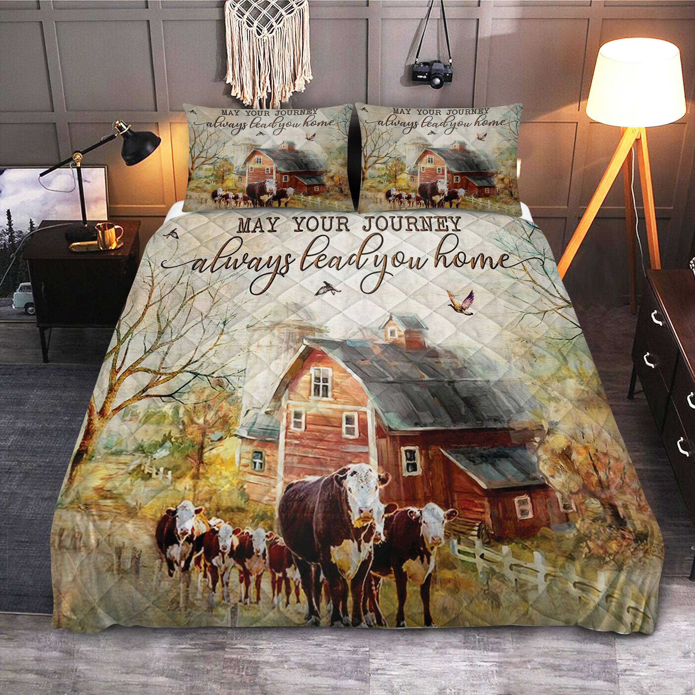 Heifer Cow Quilt Bedding Set