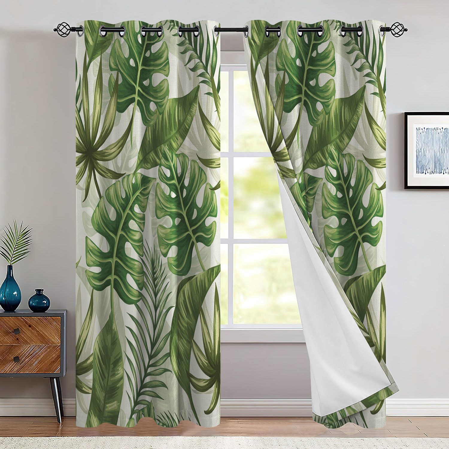 Tropical Window Curtains