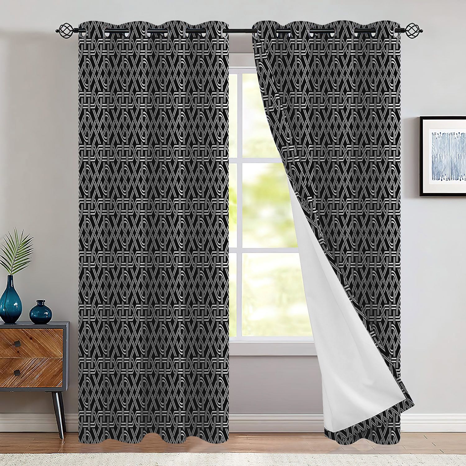 Celtic Captured Knot Work Window Curtains