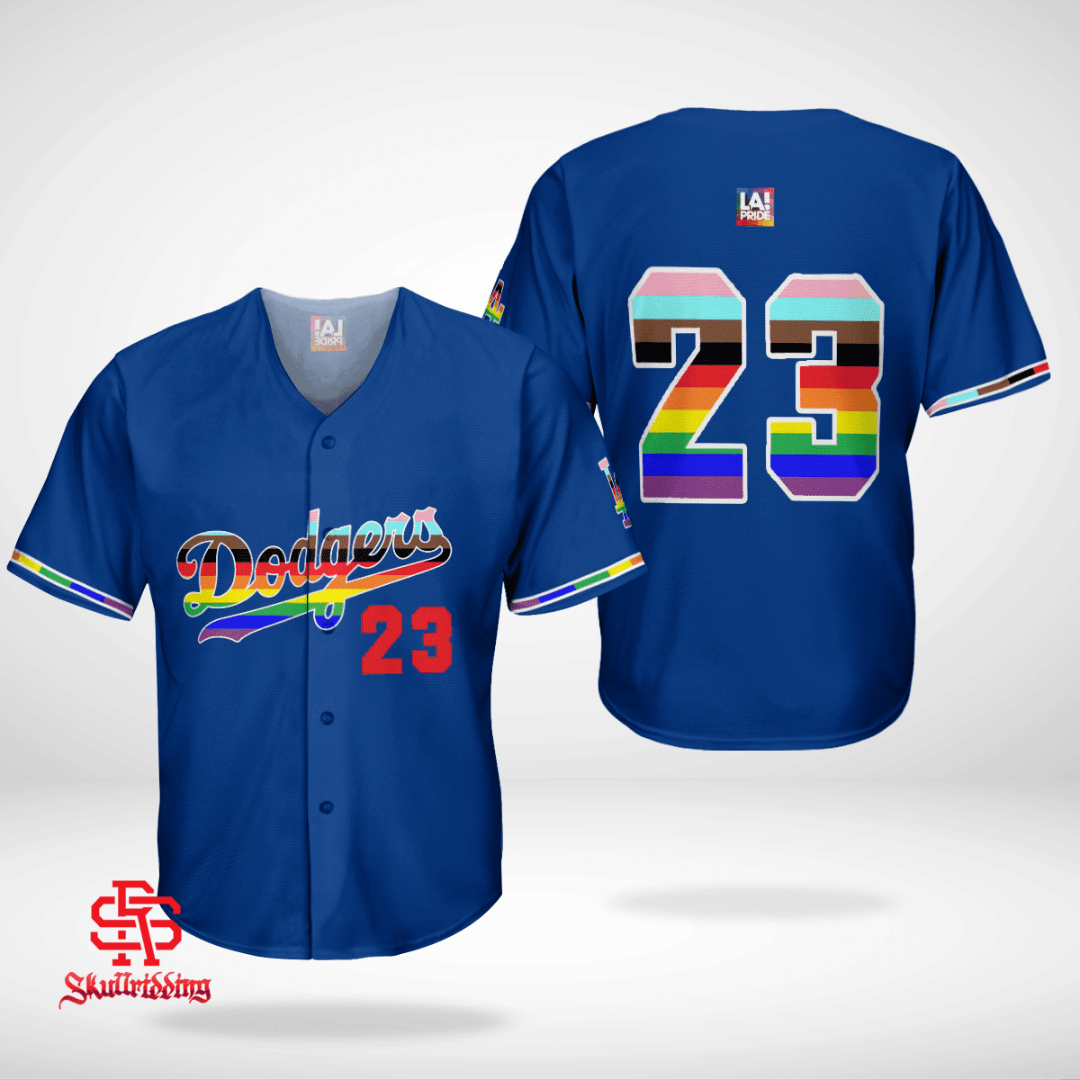 Exclusive Los Angeles Dodgers LGBTQ+Pride 2023 Baseball Jersey