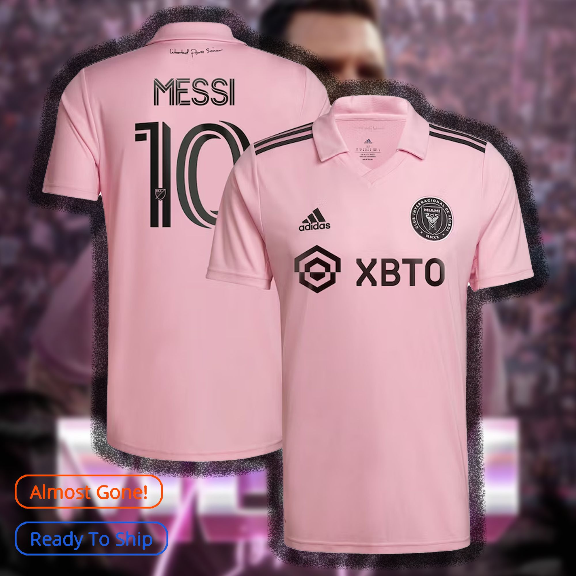 Inter Miami CF Lionel Messi adidas Pink 2023 The Heart Beat Kit Repli