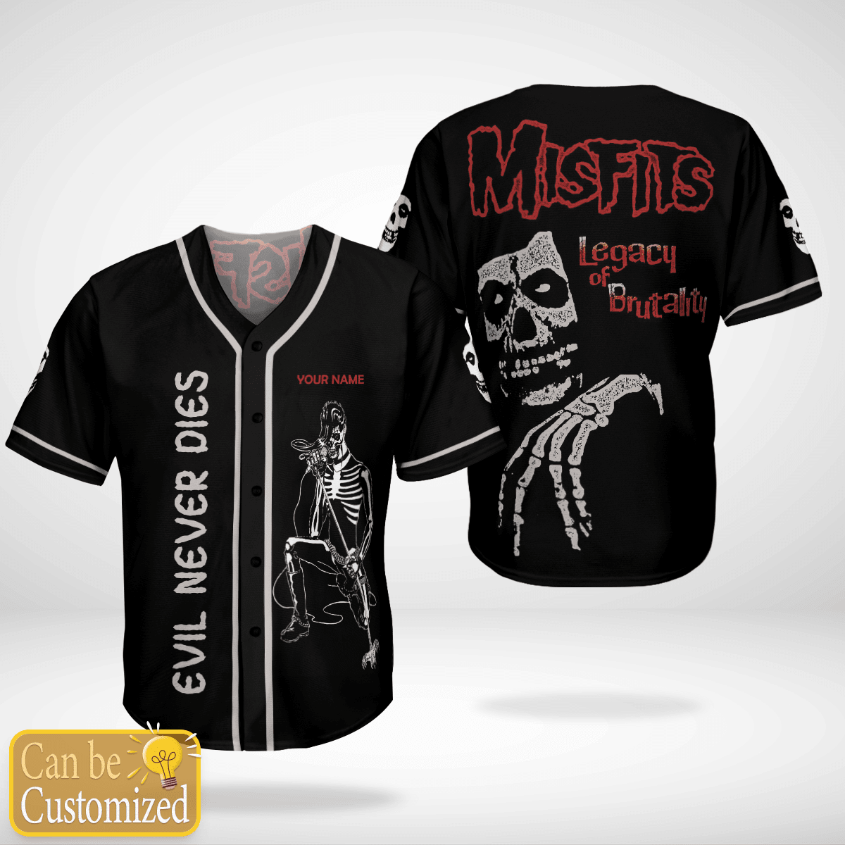 Personalized Baseball Jersey Misfits 03