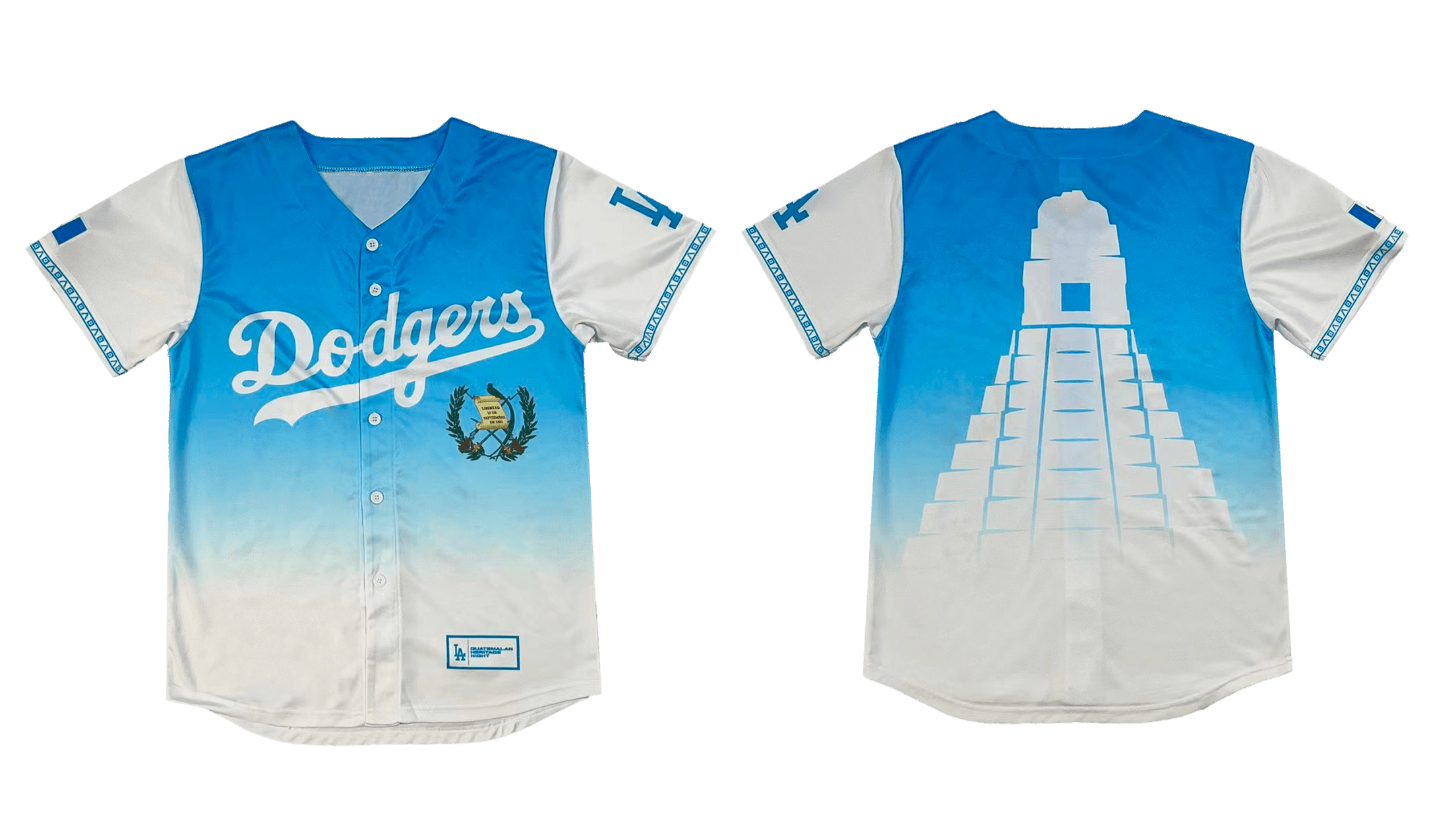 Los Angeles Dodgers 2023 Guatemalan Heritage Night Baseball Jersey