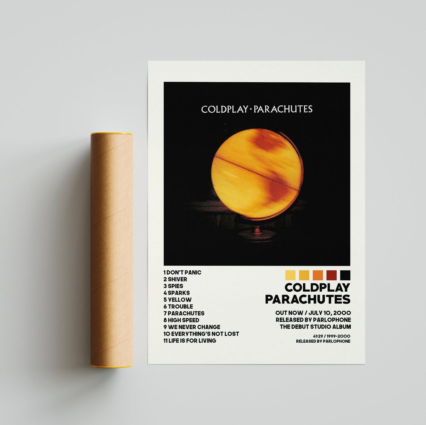 Coldplay Posters Parachutes Poster, Album Cover Poster, Poster Print ...