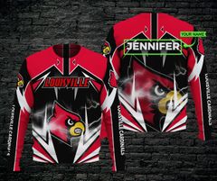 Personalized Louisville Cardinals Custom Name 3D Hoodie Style Gift For Men  And Women - YesItCustom