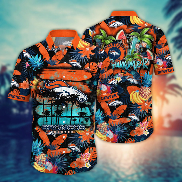 Denver Broncos NFL Flower Hawaiian Shirt Impressive Gift For Fans -  Freedomdesign