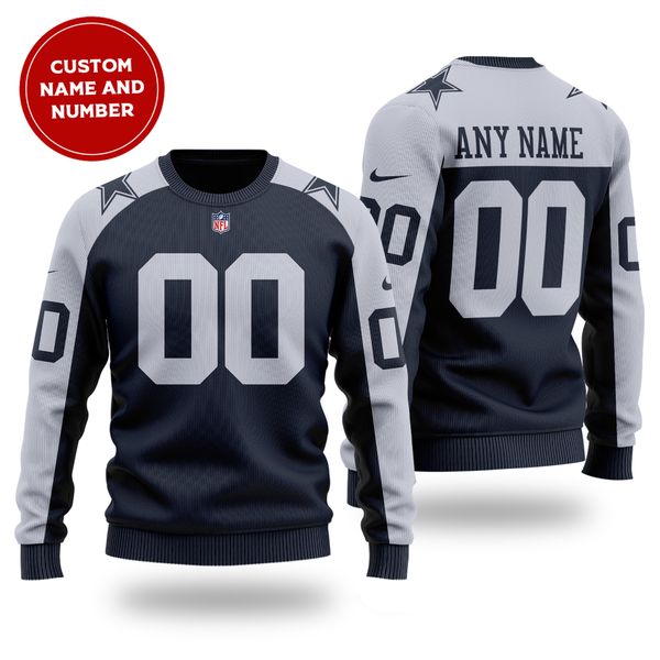 Personalised NFL Dallas Cowboys Christmas Sweater Gift - Teeholly