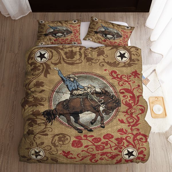 Cowboy King Size Bed Set, Cowboy Bedding King Size