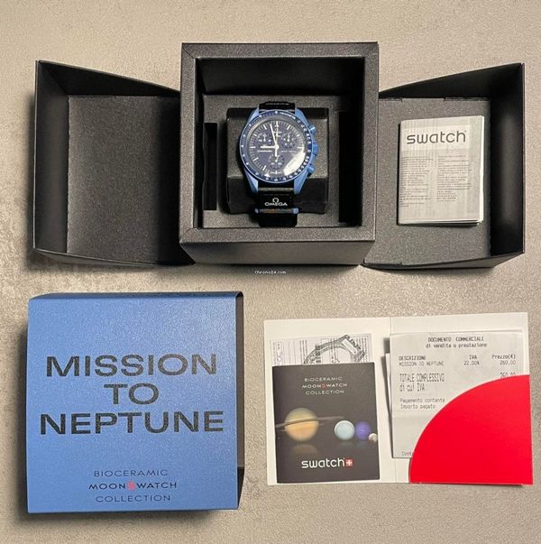 Swatch X Omega Bioceramic Moonswatch Mission To Neptune