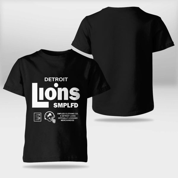 Men's SMPLFD Blue Detroit Lions Vintage Program T-Shirt