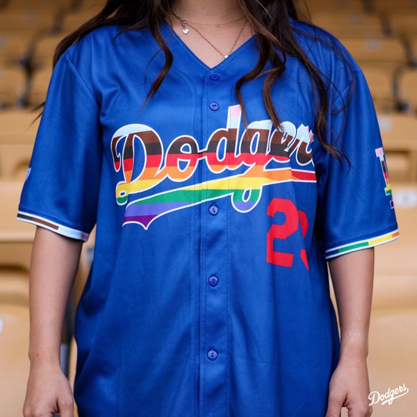 Exclusive Los Angeles Dodgers LGBTQ+Pride 2023 Baseball Jersey