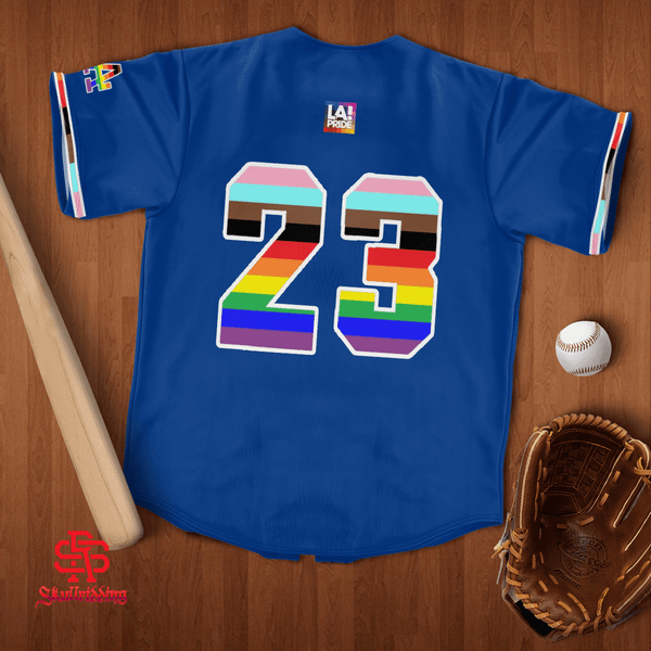 Exclusive los angeles Dodgers lgbtq+pride 2023 baseball jersey shirt, hoodie,  sweater, long sleeve and tank top