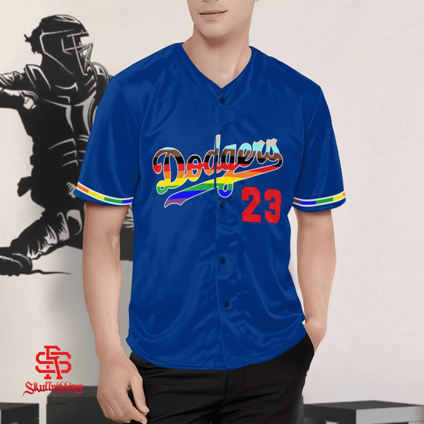 Exclusive Los Angeles Dodgers LGBTQ+Pride 2023 Baseball Jersey