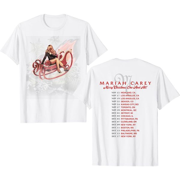 Mariah Carey Official Merry Christmas One & All Tour Sleigh Shirt