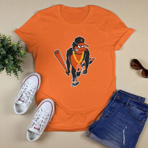 Baltimore Orioles Birdland Power Co Homerun Emoji Orange T Shirt Medium