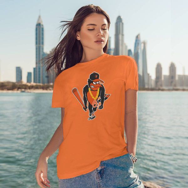 Batimore Orioles Oragne Bird Head t-Shirts