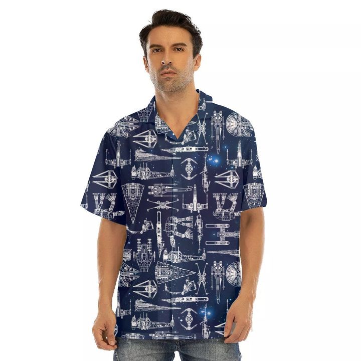 Spaceship Hawaiian Shirt