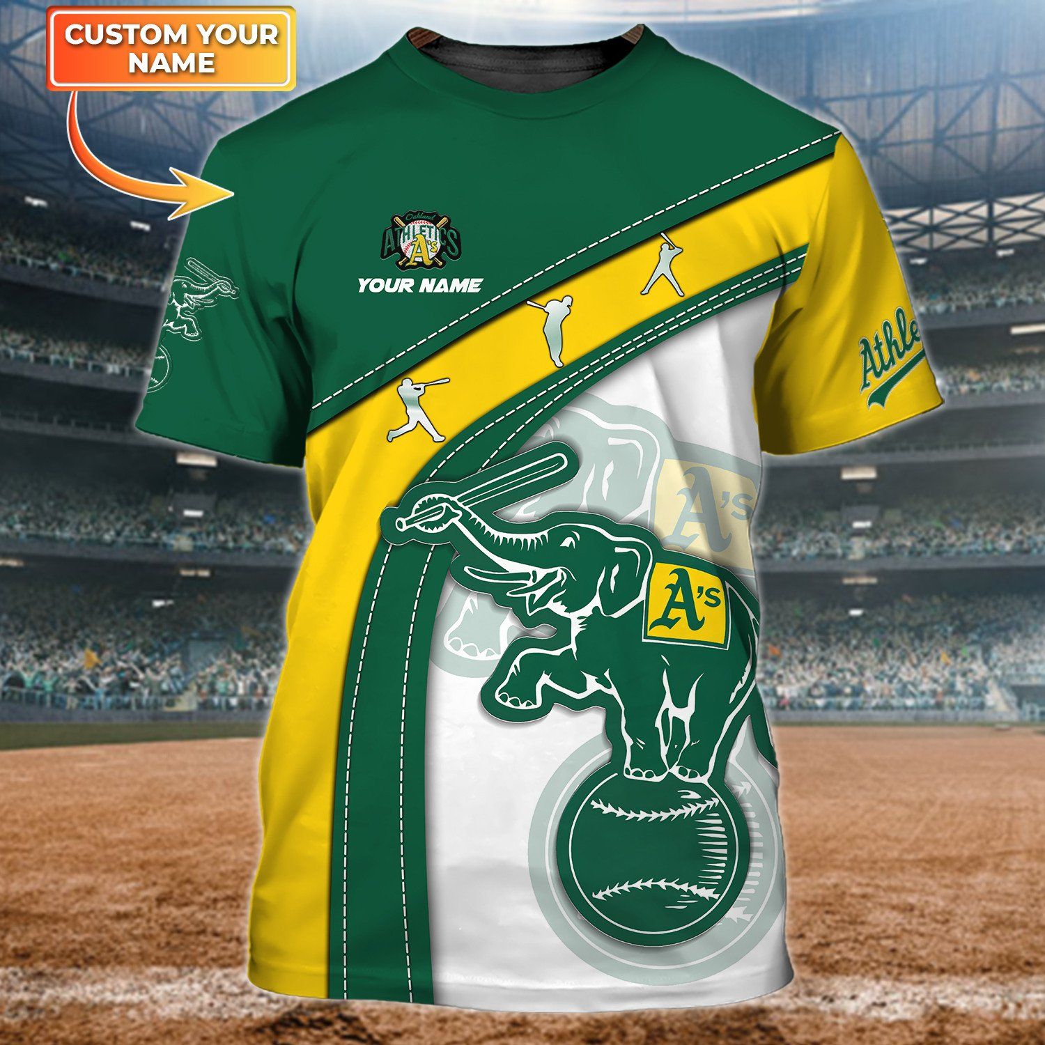 Oakland Athletics MLB Custom Number And Name 3D T Shirt Gift For Men And  Women Fans - Banantees