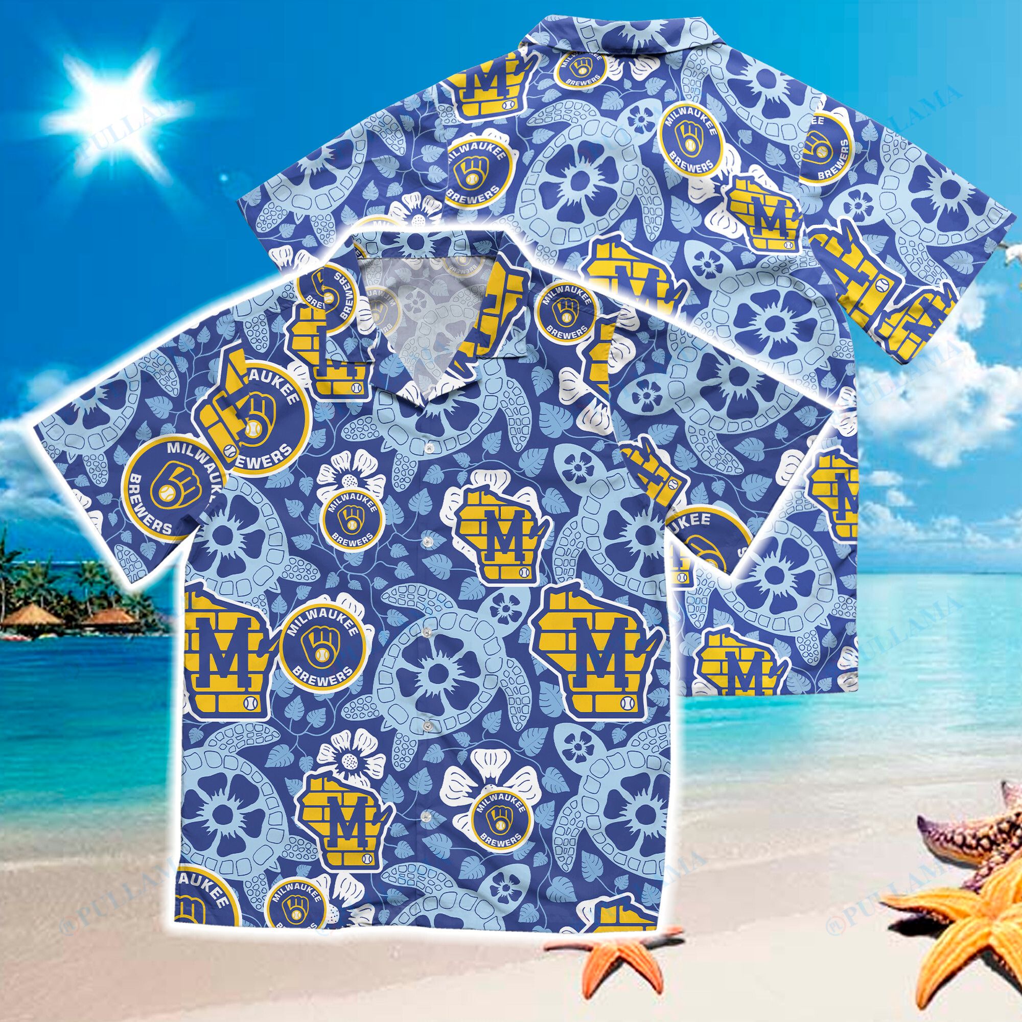 Milwaukee Brewers Hawaiian Shirt Summer Beach For Men Women - Listentee