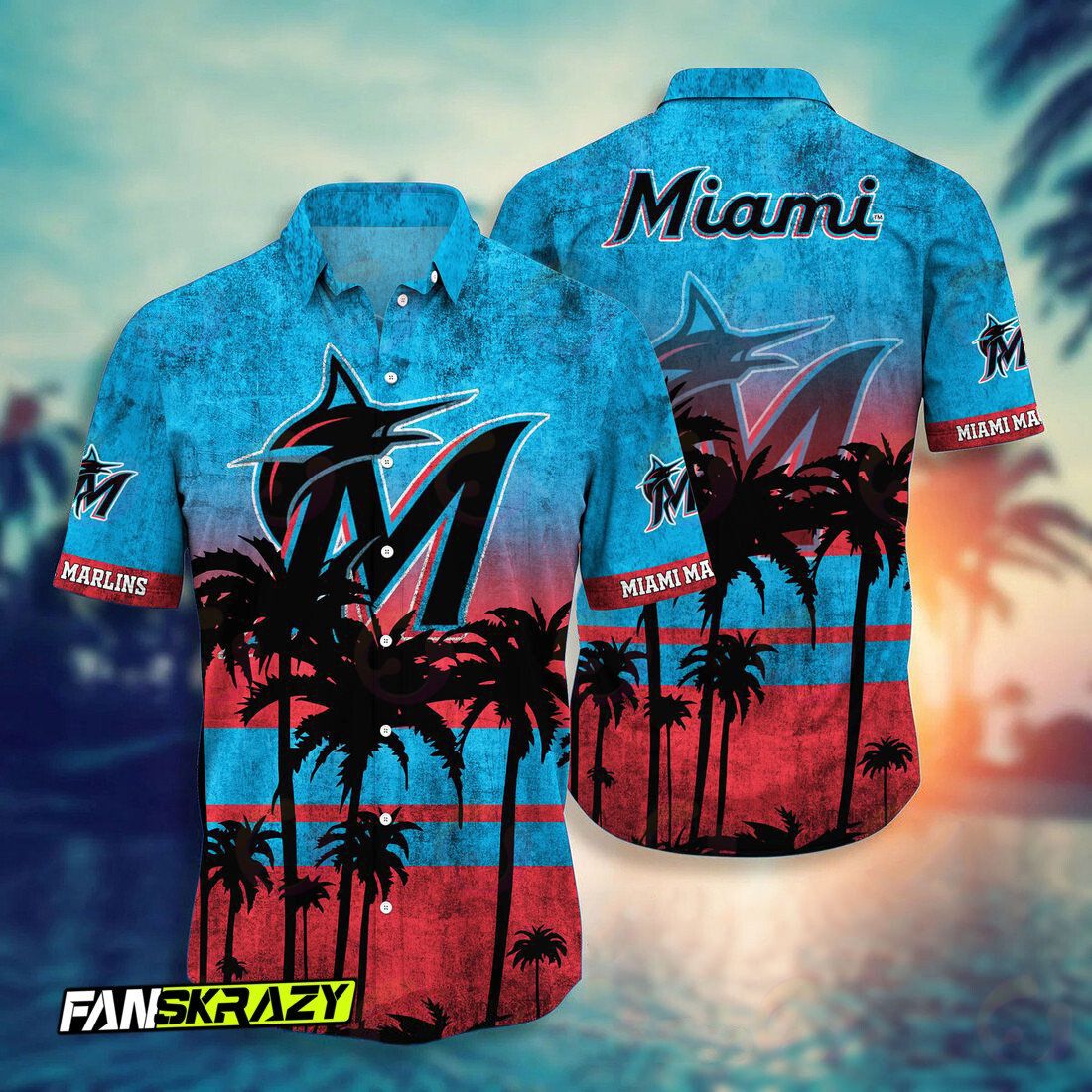 Miami Marlins MLB Hawaiian Shirt 4th Of July Independence Day Special Gift  For Men And Women Fans