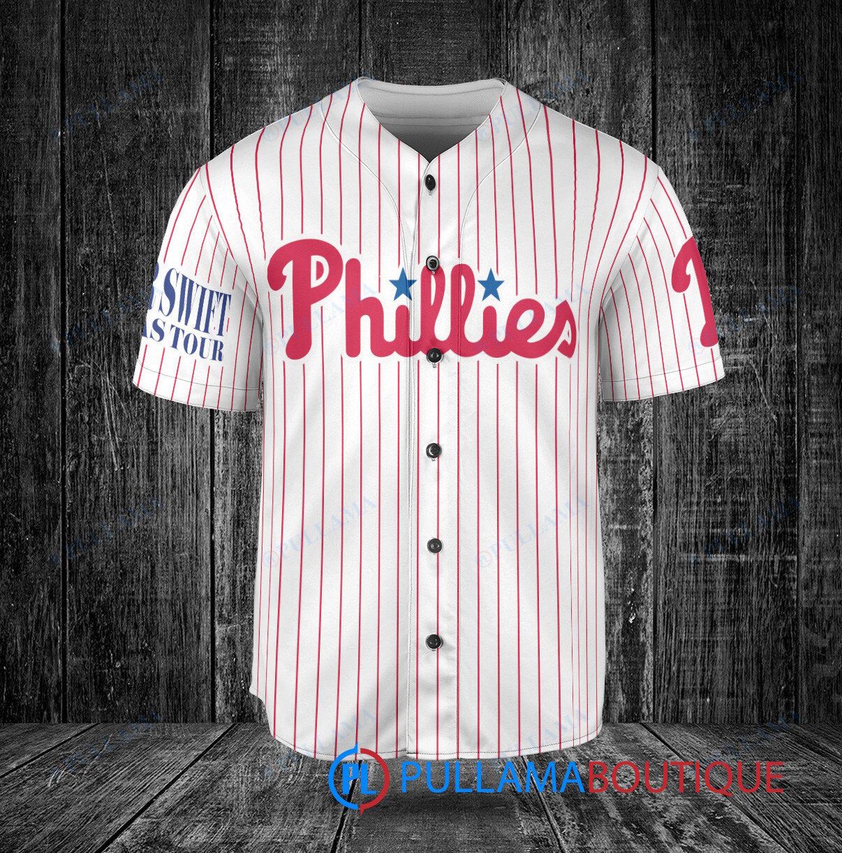 Taylor Swift Phillies Baseball Jersey - Bold Red Design - Scesy