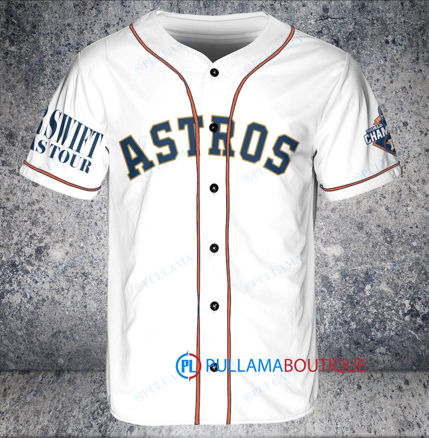 Houston Astros Taylor Swift Baseball Jersey Orange - Scesy