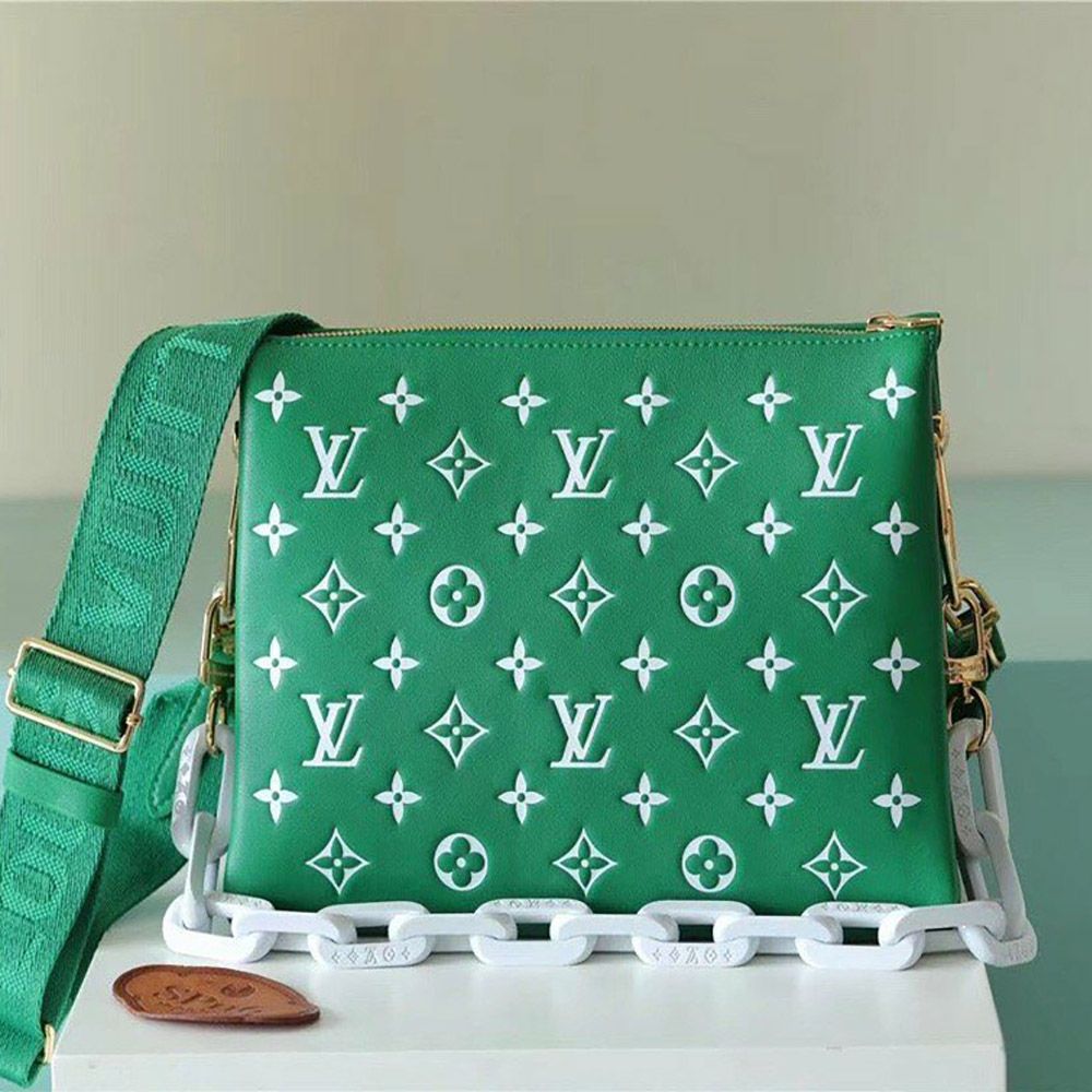 Louis Vuitton Coussin PM Bag Monogram For Women Green 26cm LV M20760, Brown Louis Vuitton Monogram Thames PM Shoulder Bag